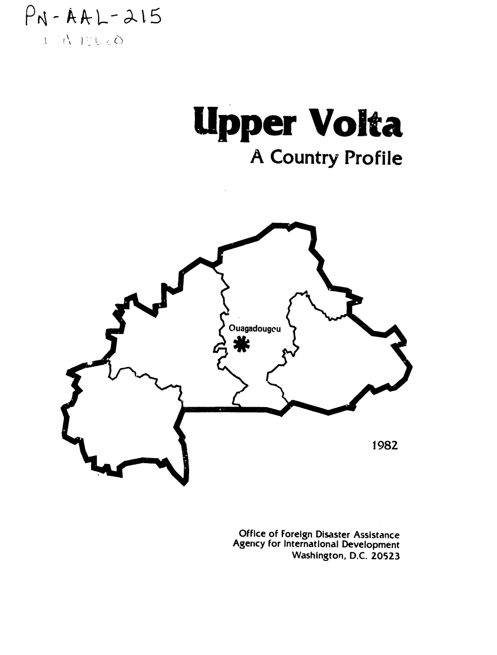 Upper Volta a Country Profile