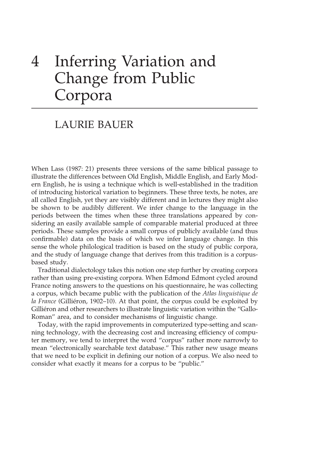 4 Inferring Variation and Change from Public Corpora