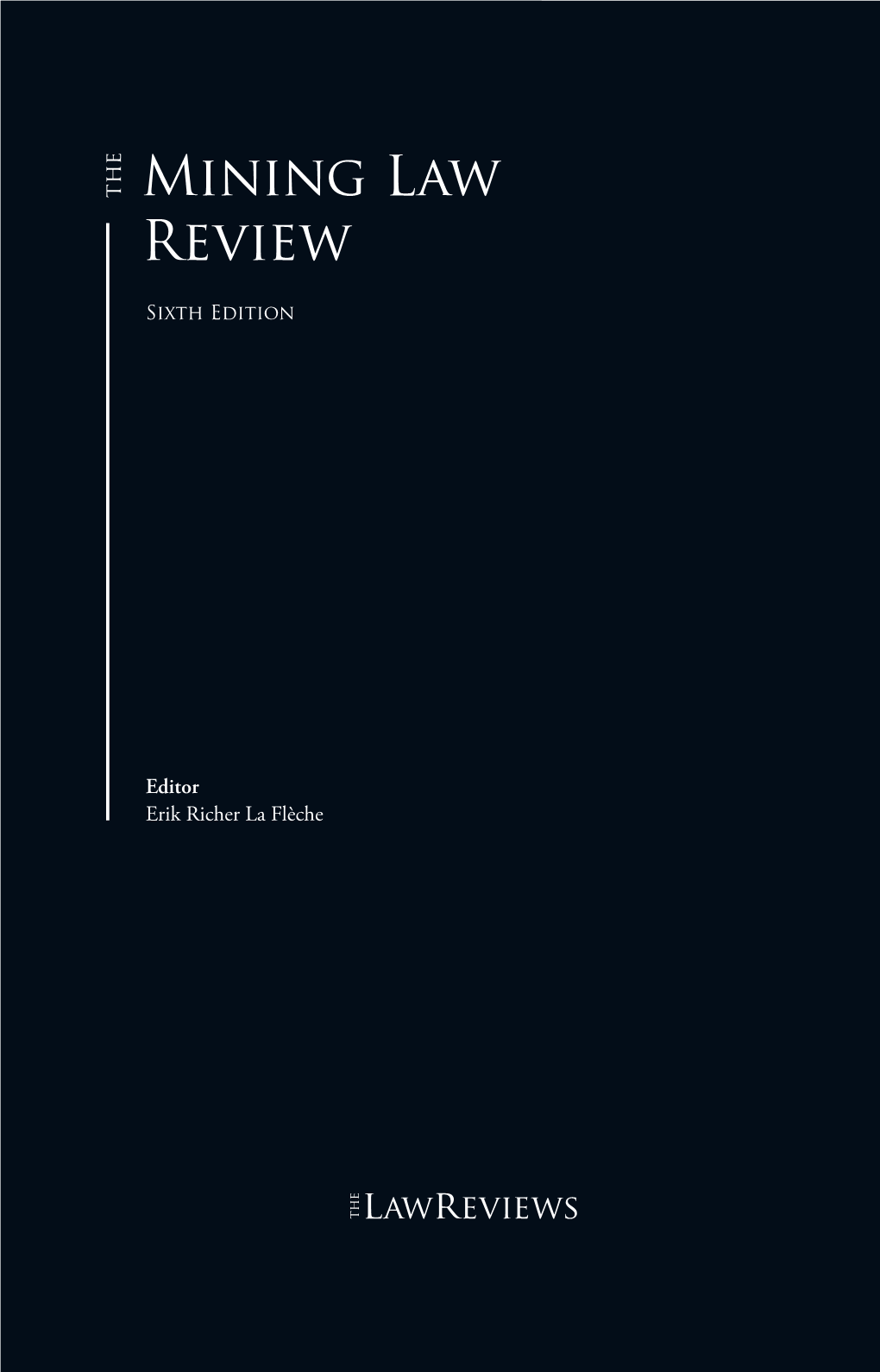 Mining Law Review Mining Law Review