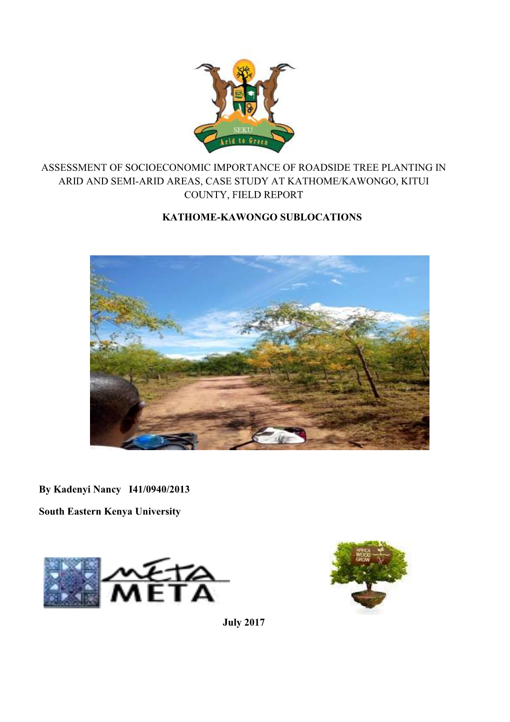 Kadenyi Nancy Tree Growing Kitui Report