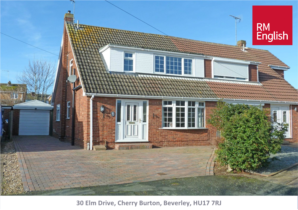 30 Elm Drive, Cherry Burton, Beverley, HU17