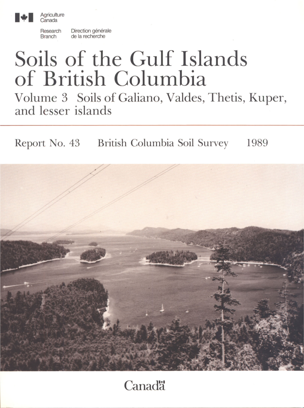 Soils of Galiano, Valdes, Thetis, Kuper, and Lesser Islands