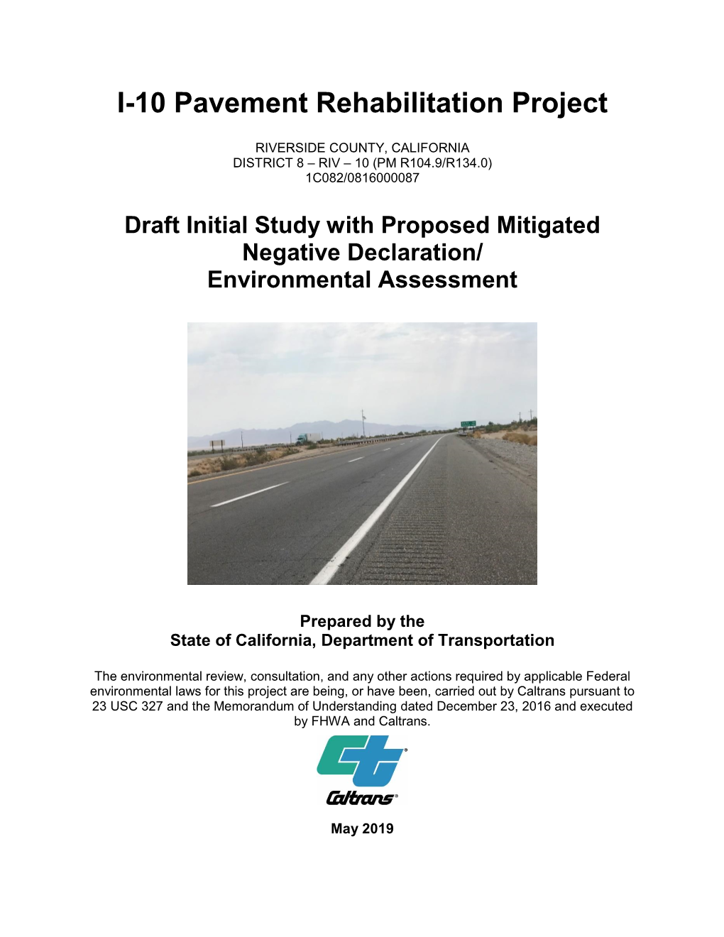 I-10 Pavement Rehabilitation Project