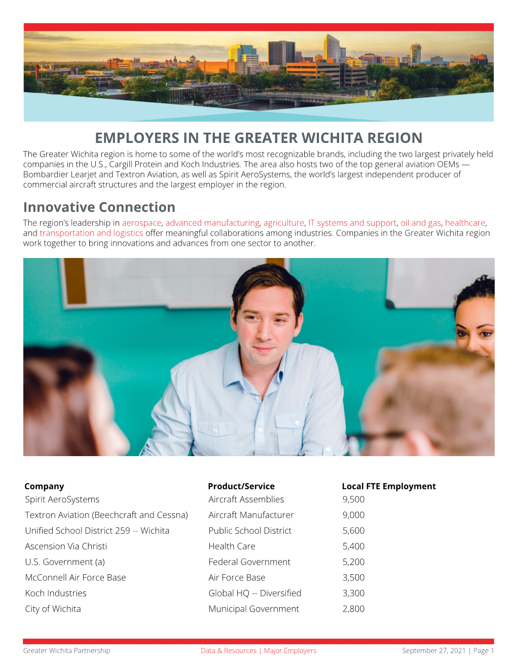 Employers in the Greater Wichita Region