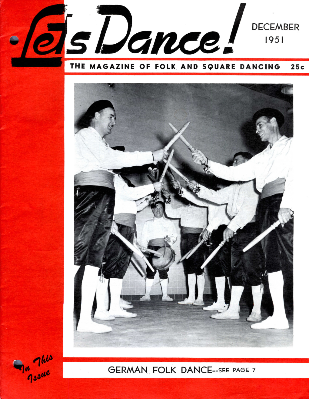 December 1951 German Folk Dance-See Page 7