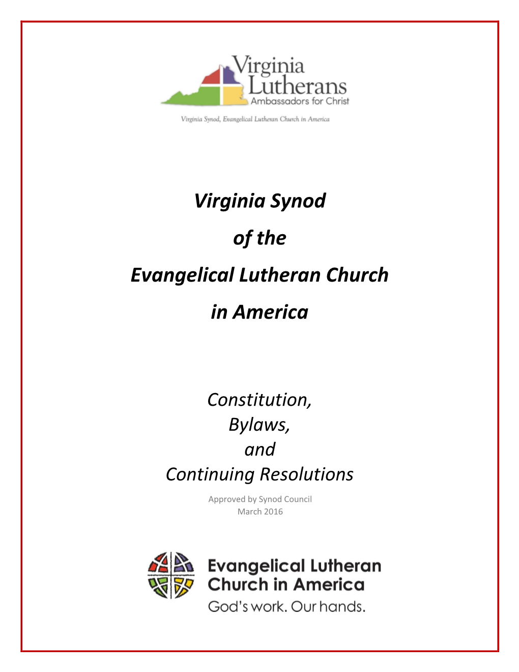 Virginia Synod of the Evangelical Lutheran Church in America