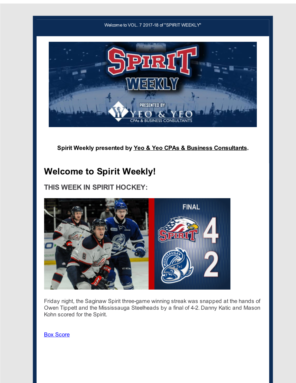 Spirit Weekly!