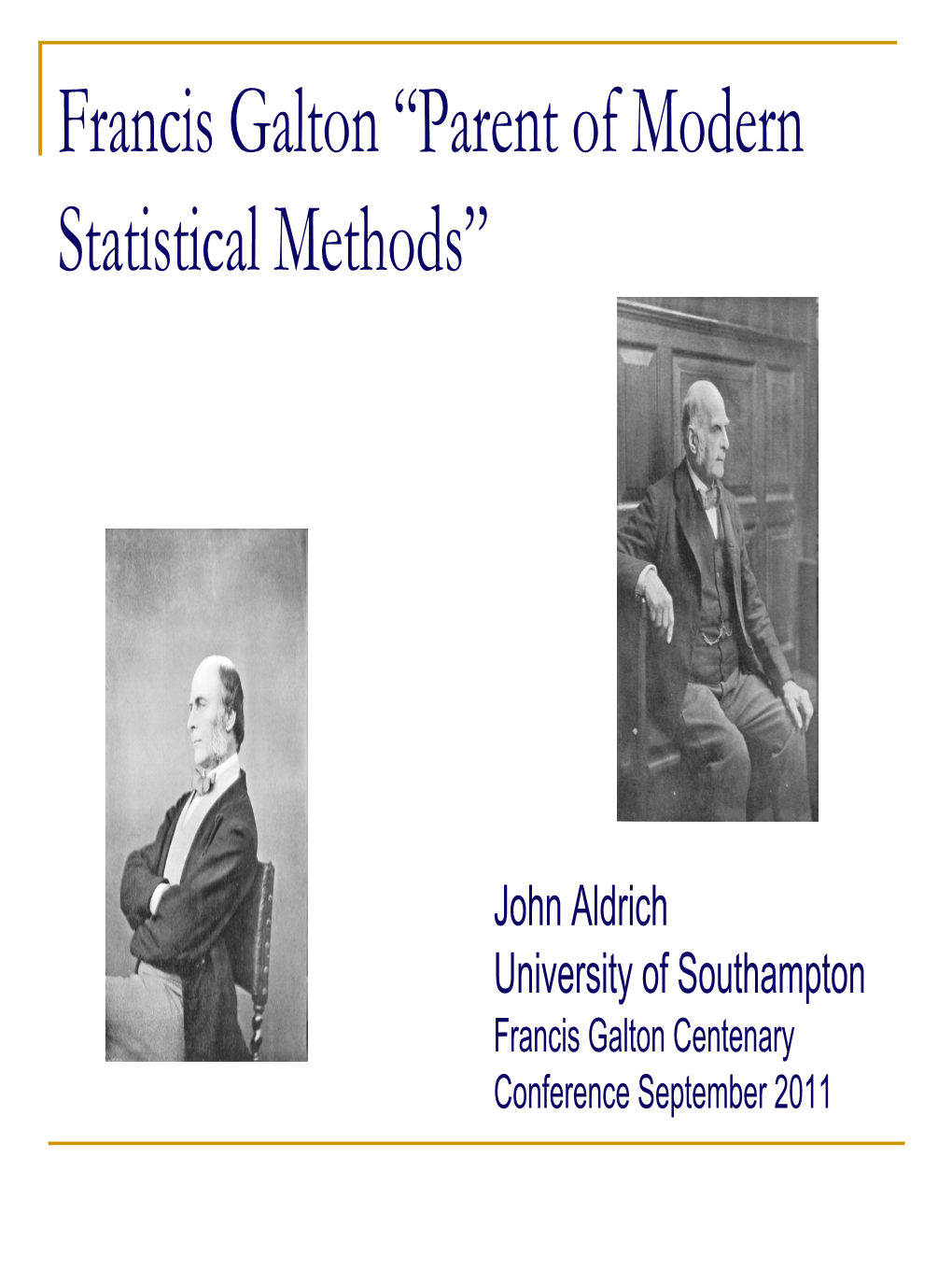Econometricians' Statitistcians