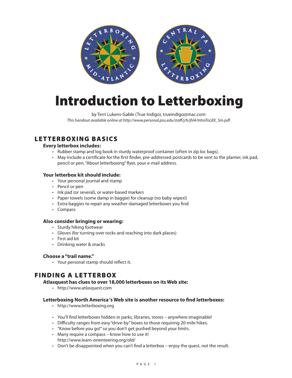 Introduction to Letterboxing