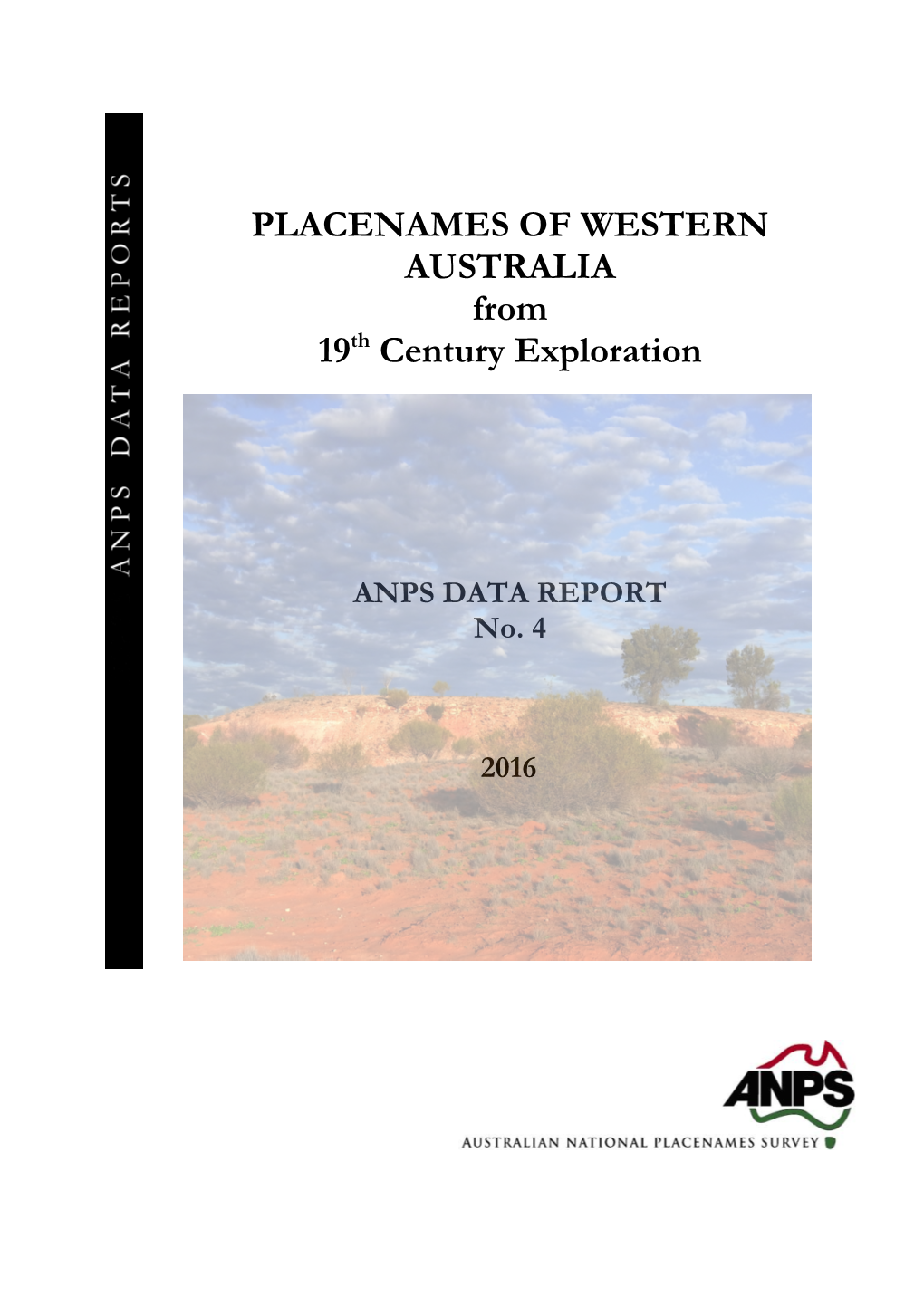 PLACENAMES of WESTERN AUSTRALIA from 19Th Century Exploration