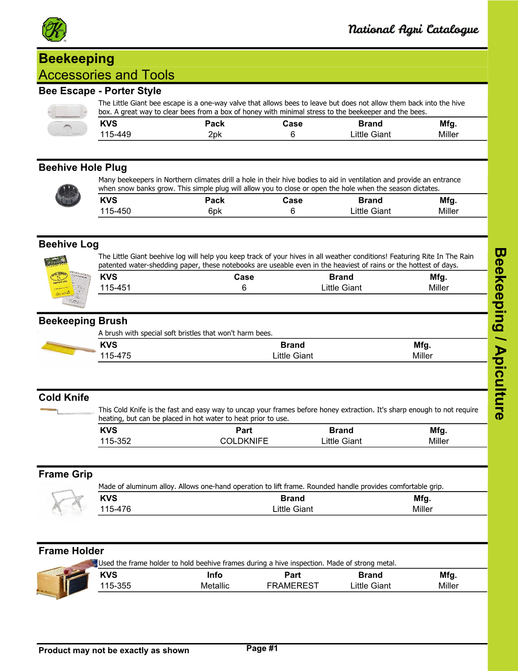 Beekeeping / Apiculture Mfg