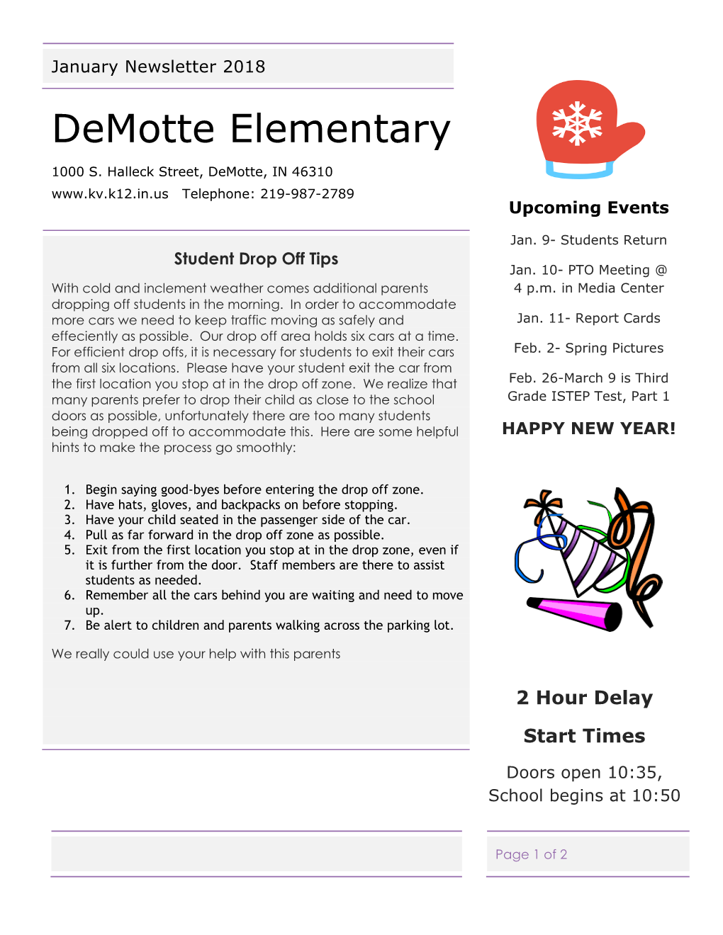 Demotte Elementary 1000 S