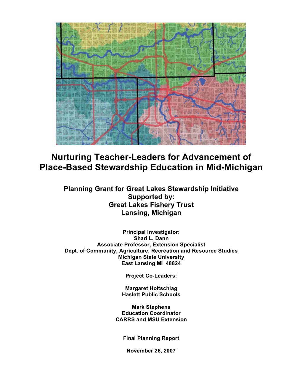 Nurturing Teacher-Leaders for Advancement of Place-Based Stewardship Education in Mid-Michigan