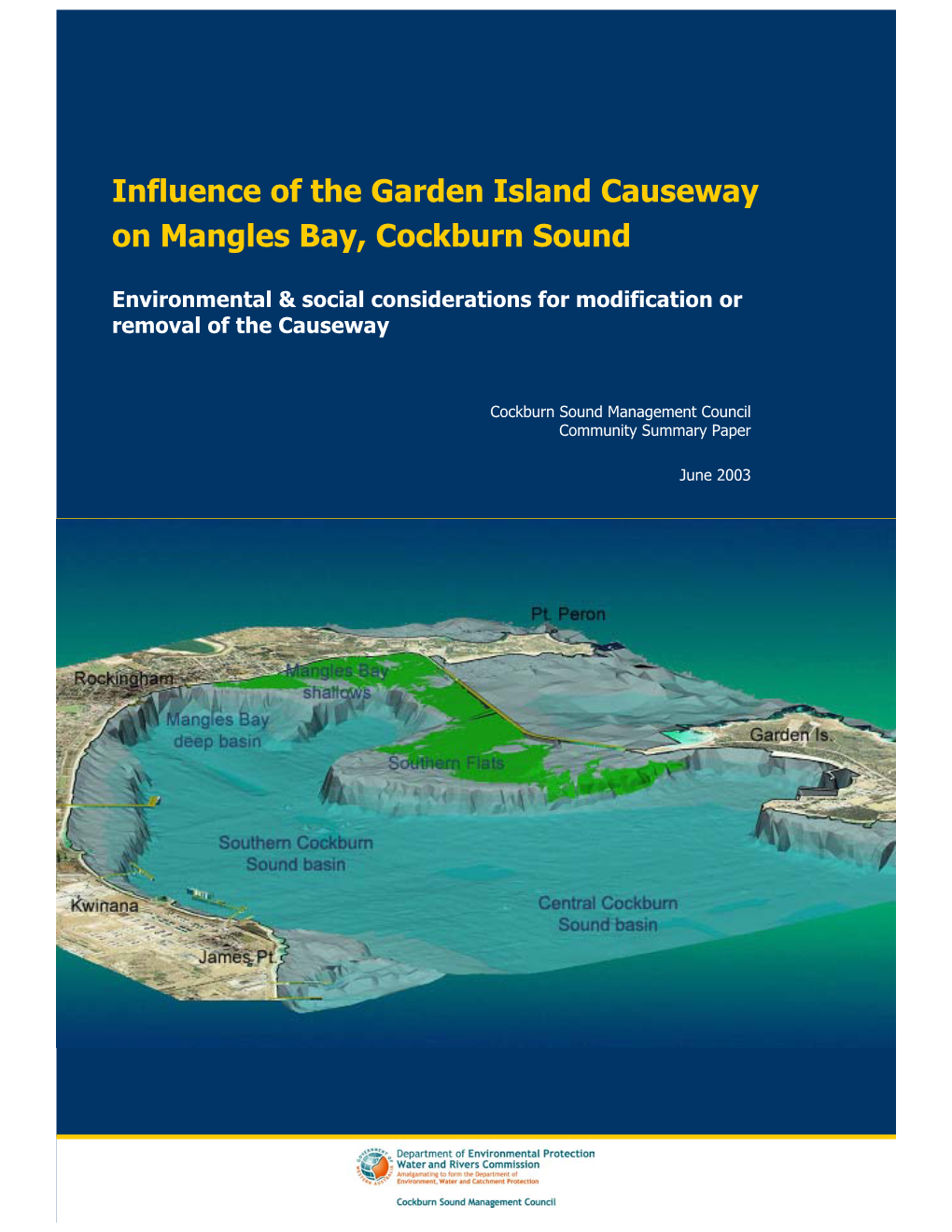 Influence of the Garden Island Causeway on Mangles Bay, Cockburn Sound