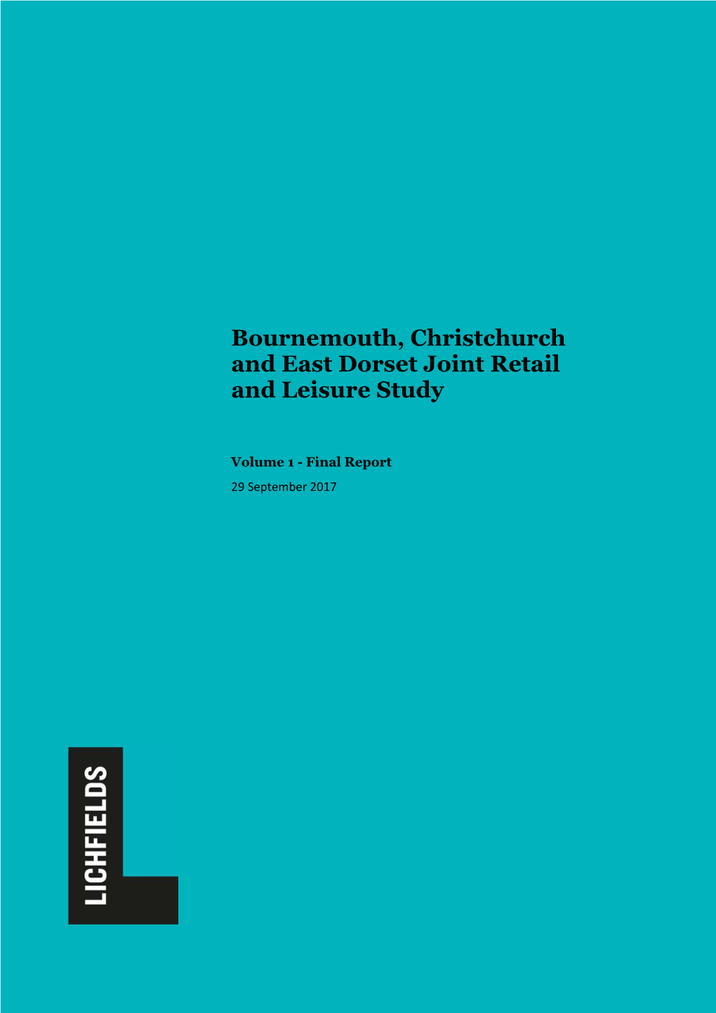 Volume 1 Bournemouth, Christchurch and East Dorset Joint Retail And
