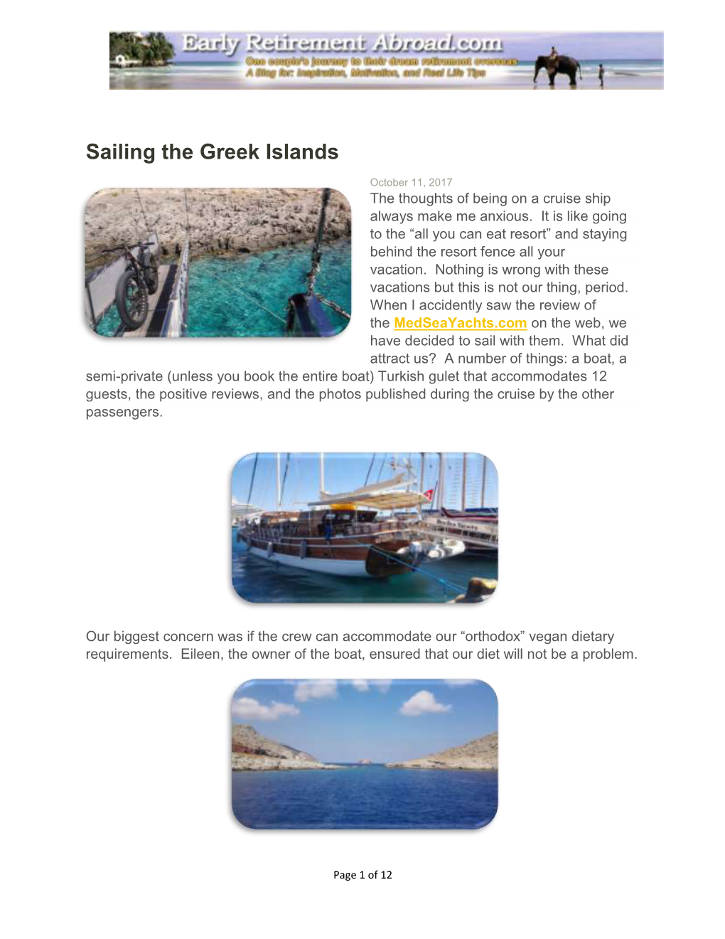 Sailing the Greek Islands