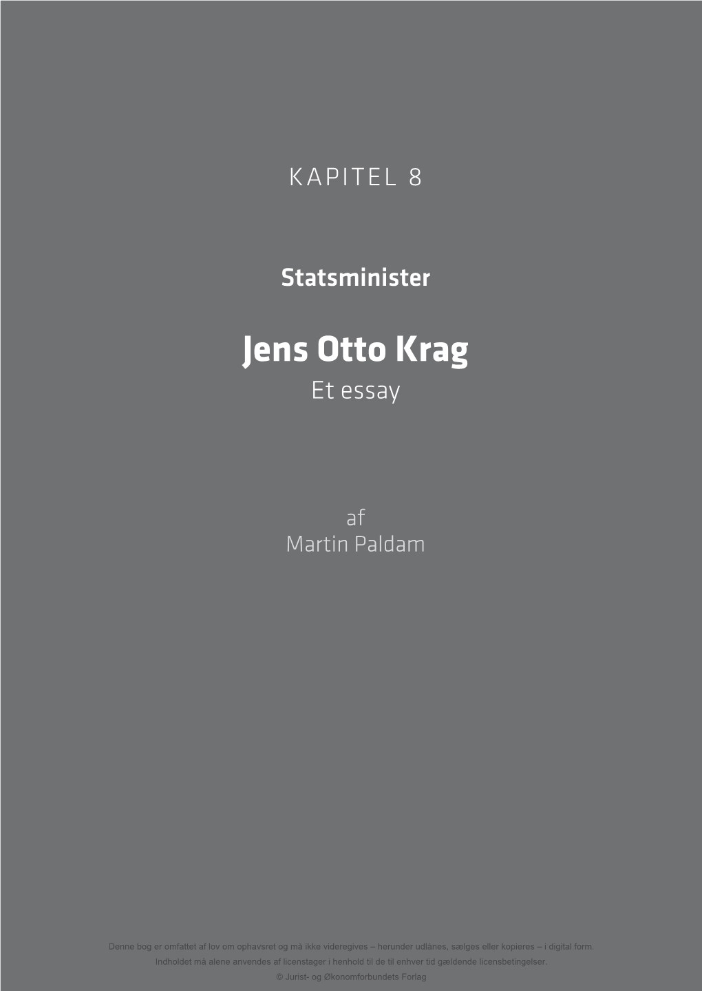 Jens Otto Krag Et Essay