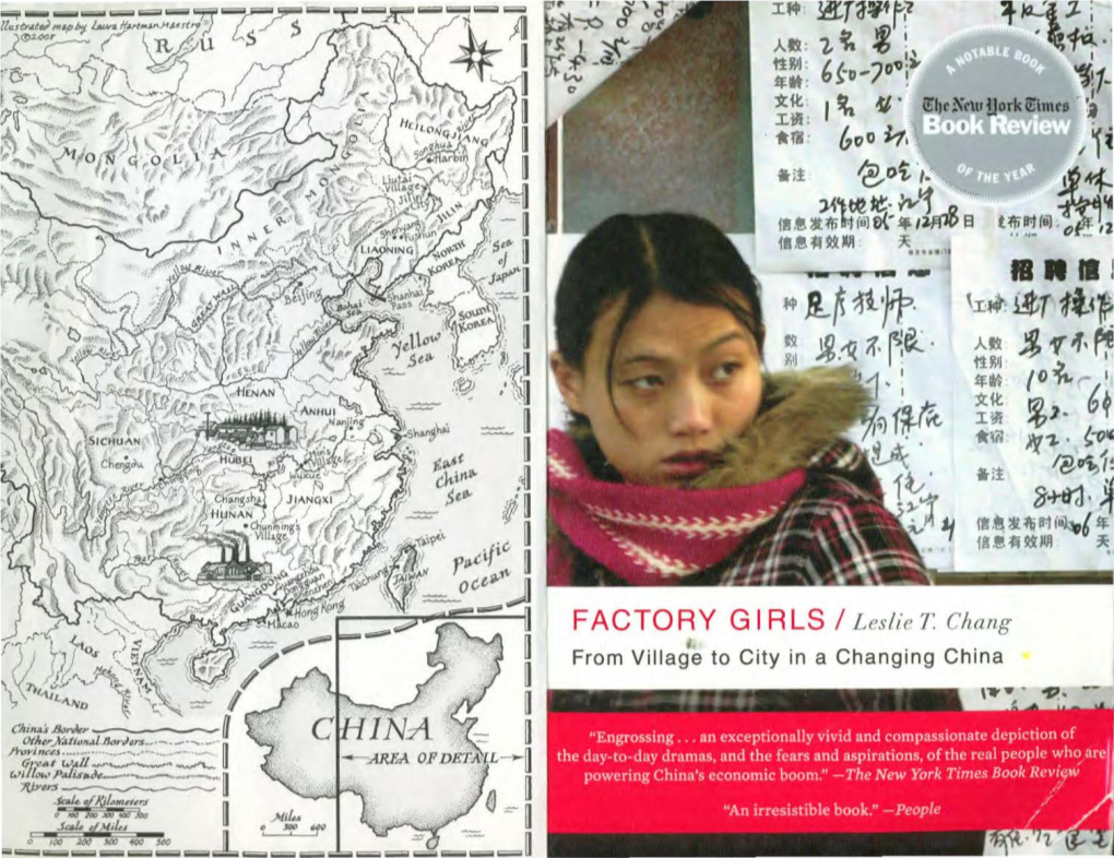 FACTORY GIRLS I Leslie T Chang from Village to City in a Changing China CONTENTS