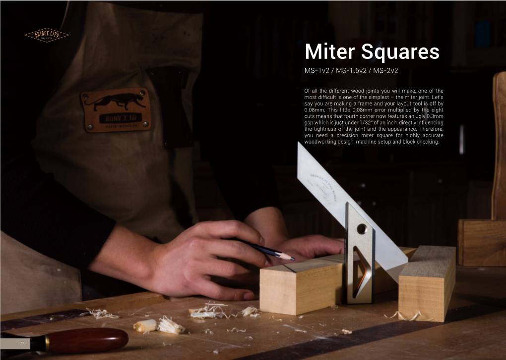 Miter Squares MS-1V2 / MS-1.5V2 / MS-2V2