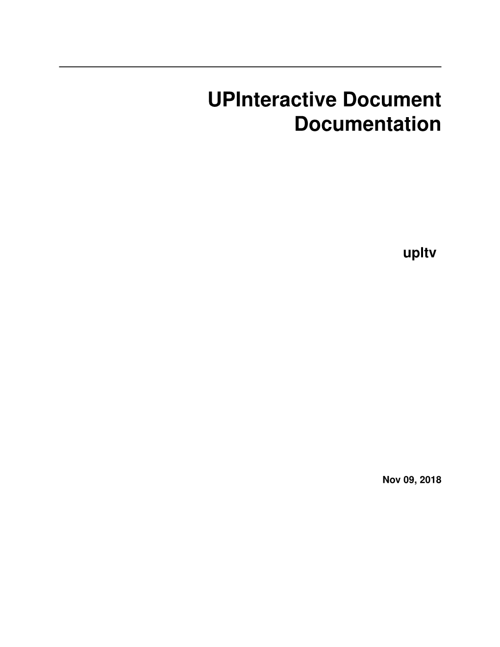 Upinteractive Document Documentation