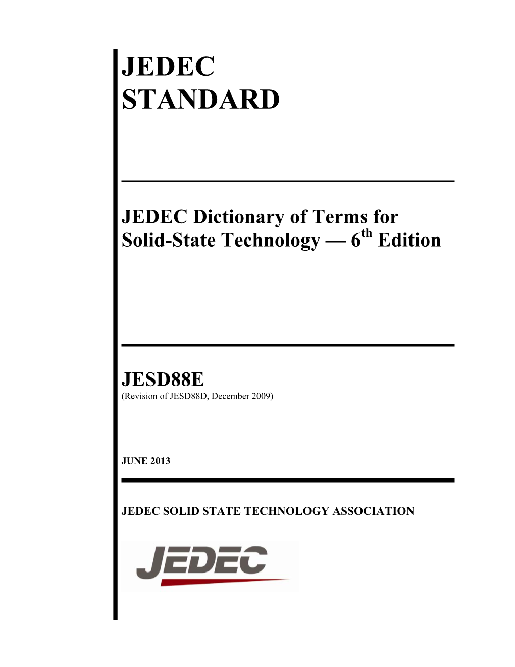 Jedec Standard