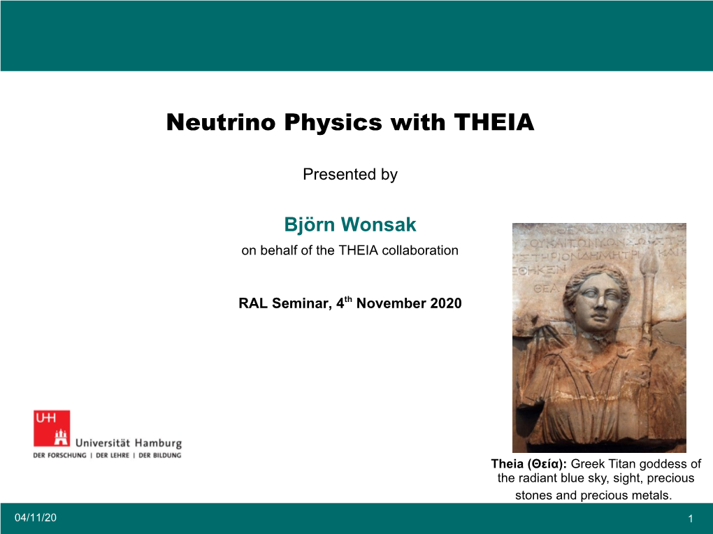 Neutrino Physics with THEIA