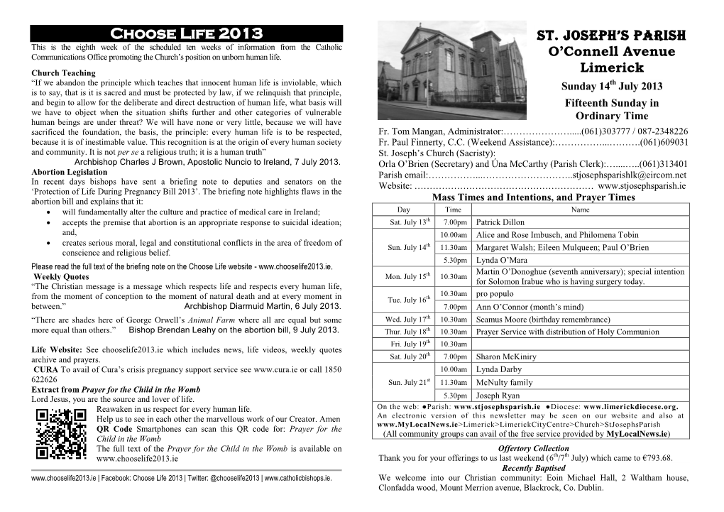 Choose Life 2013 ST