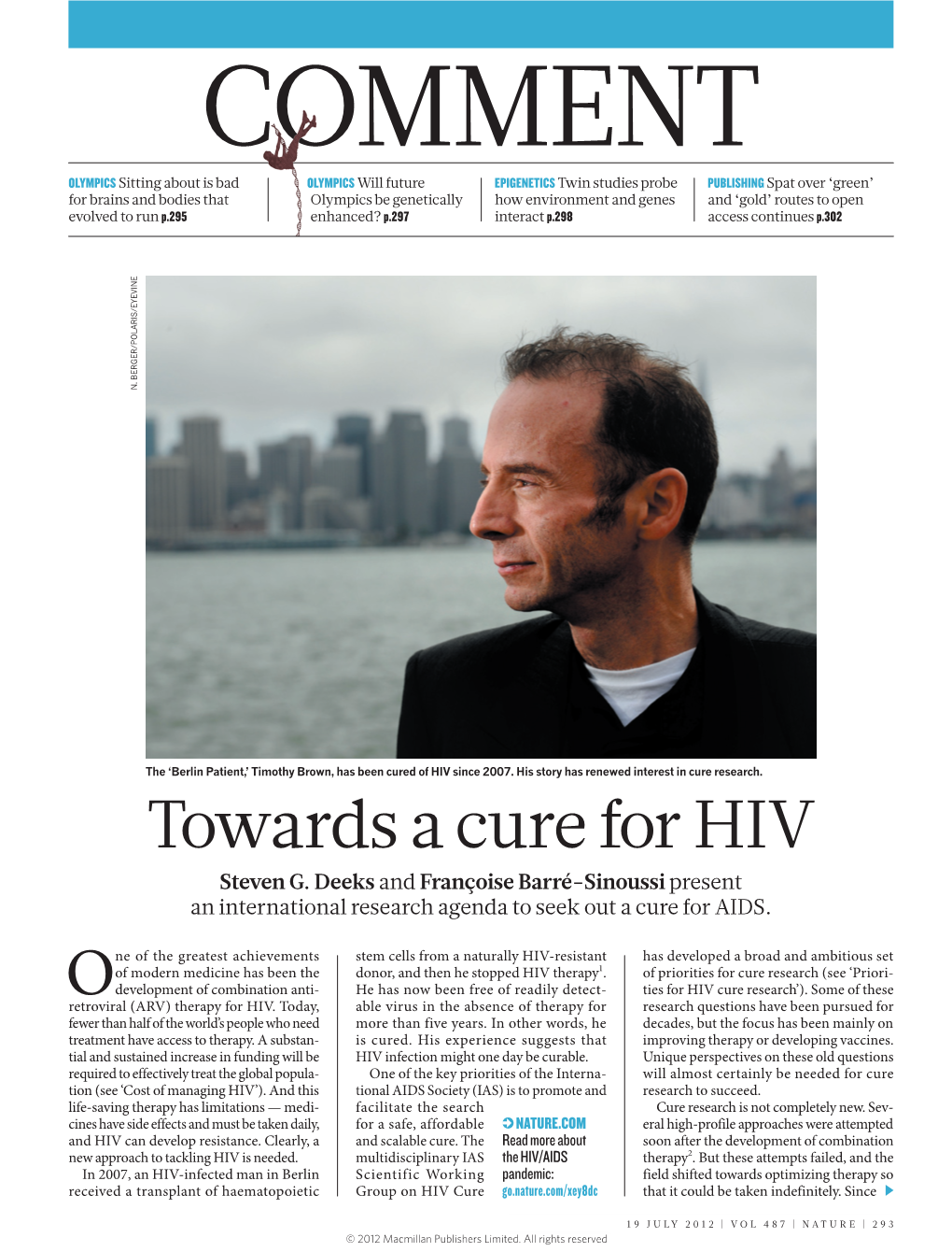 Towards a Cure for HIV Steven G