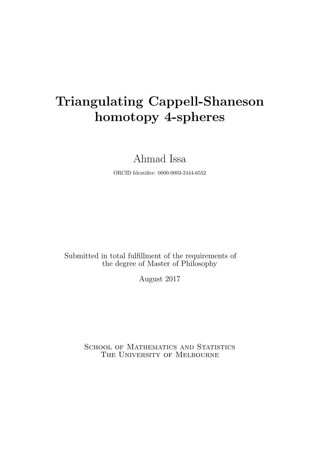 Triangulating Cappell-Shaneson Homotopy 4-Spheres