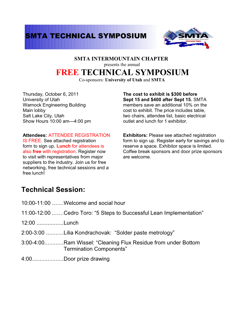 Smta Intermountain Chapter