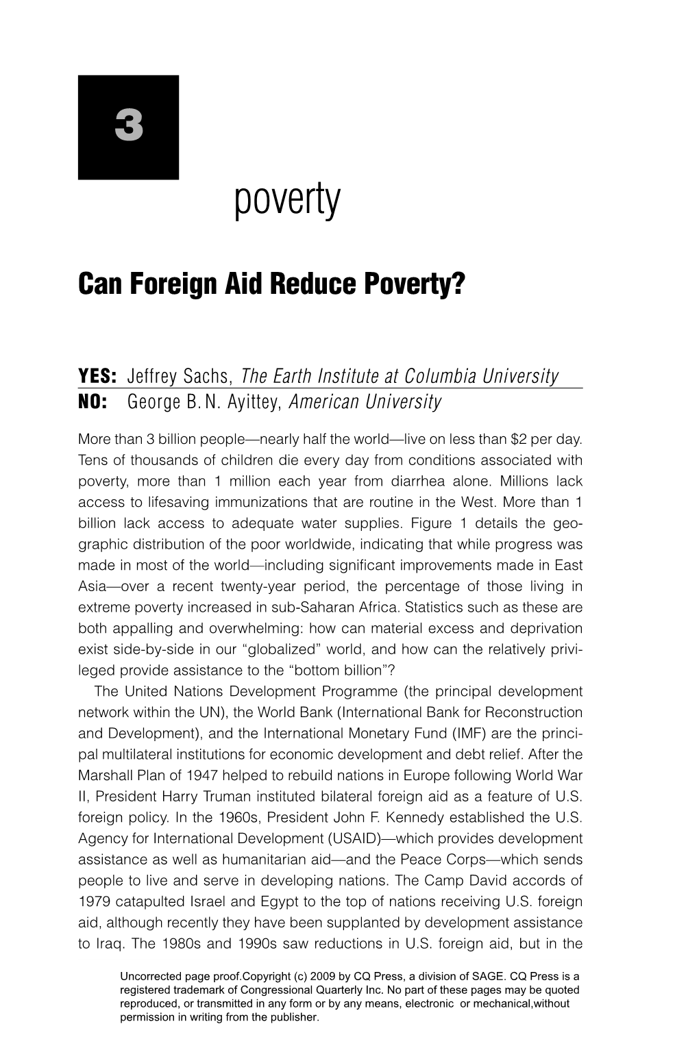 Can Foreign Aid Reduce Poverty?