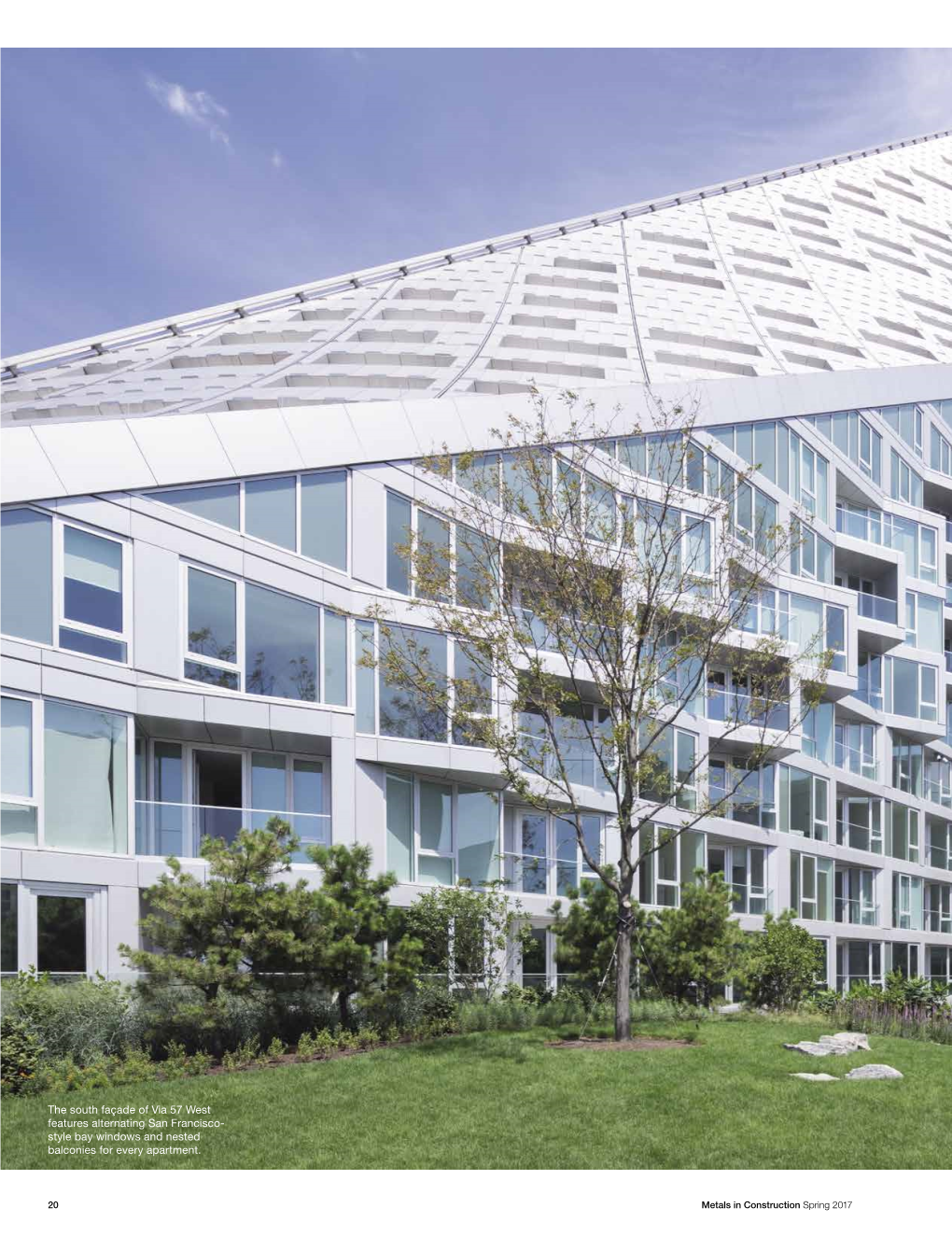 Via 57 West Features Alternating San Francisco- Style Bay Windows and Nested Balconies for Every Apartment