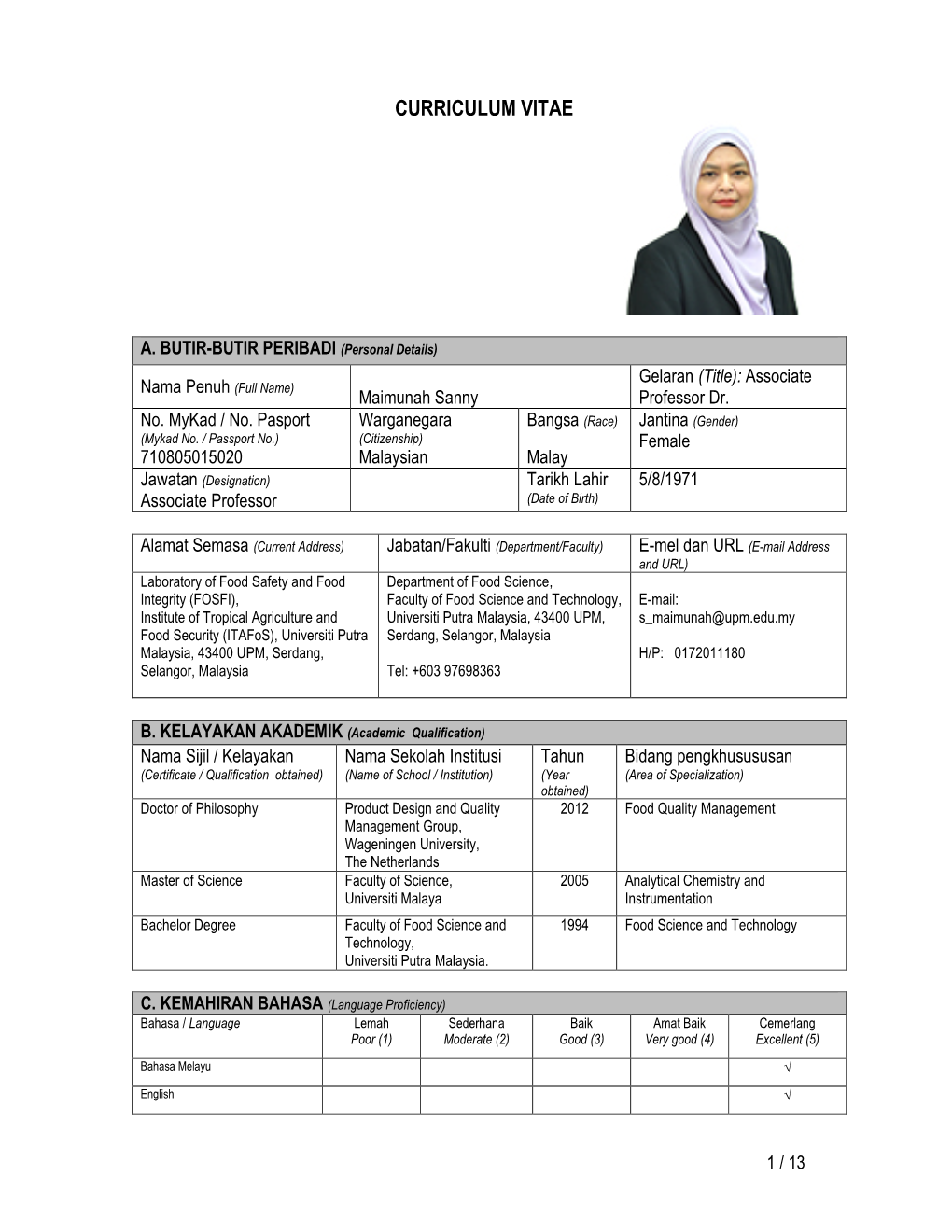 Curriculum Vitae