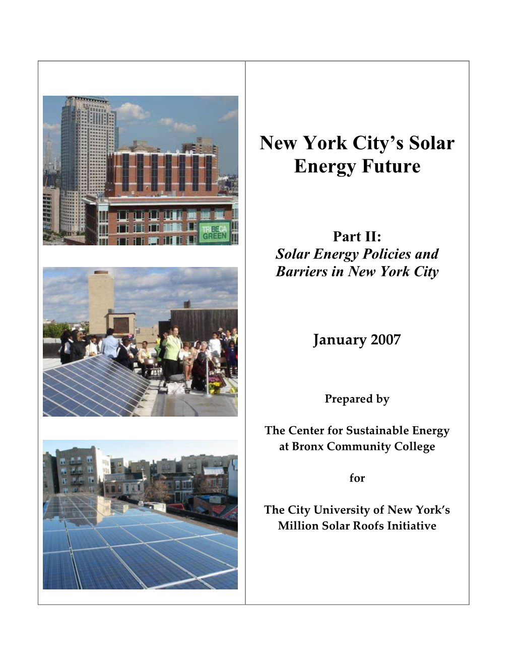 CUNY Policy and Barriers Report Final