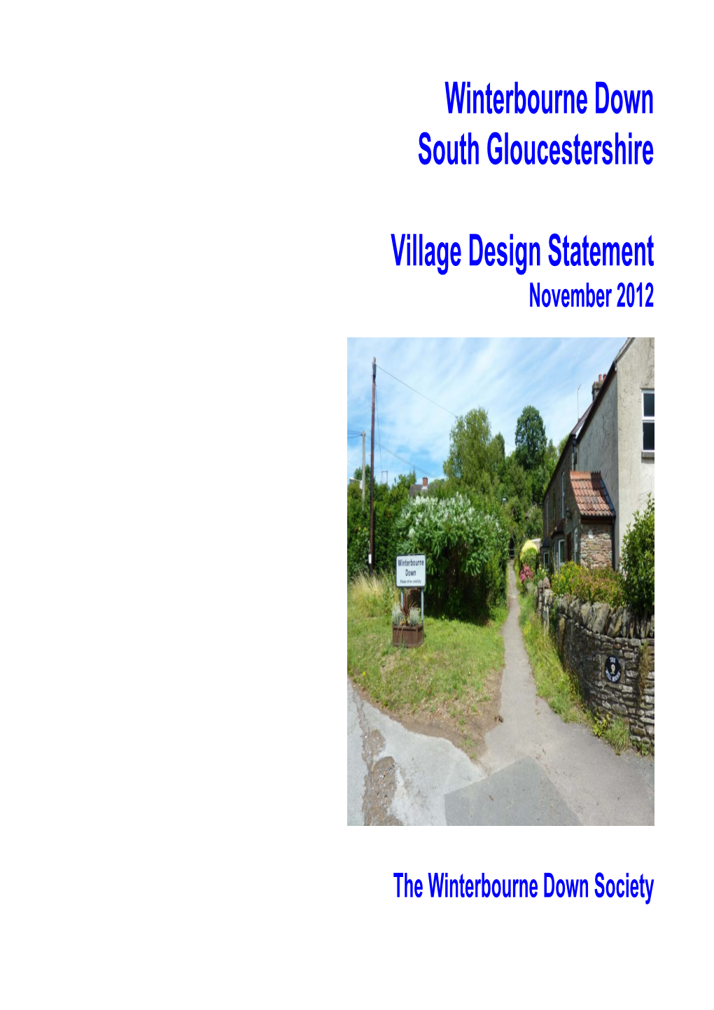 Winterbourne Down South Gloucestershire Village Design