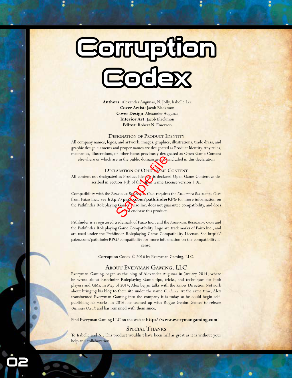 Corruption Codex