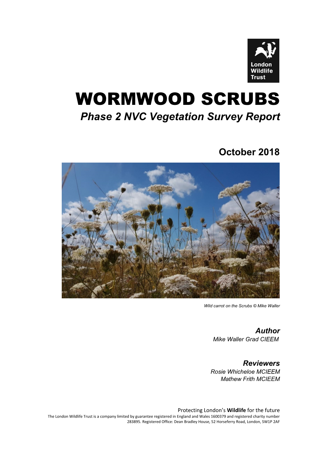 WORMWOOD SCRUBS Phase 2 NVC Vegetation Survey Report