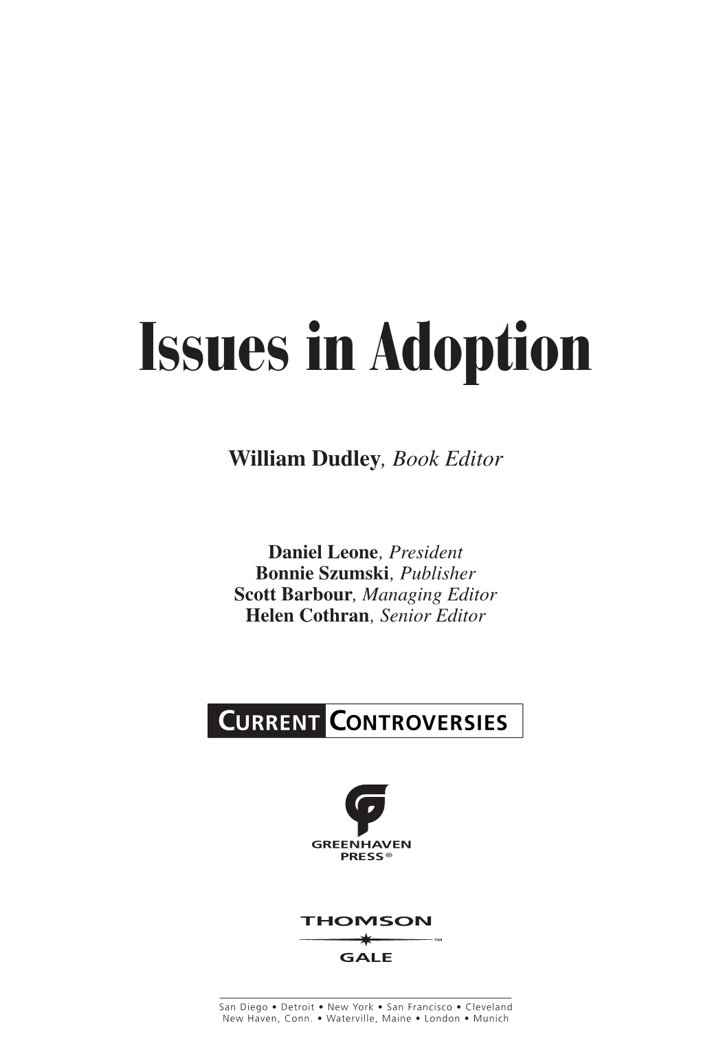 Issues in Adoption