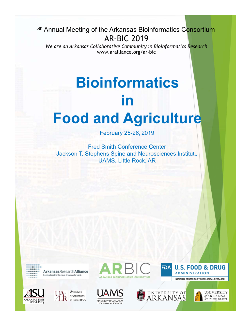 Bioinformatics in Food and Agriculture February 25-26, 2019