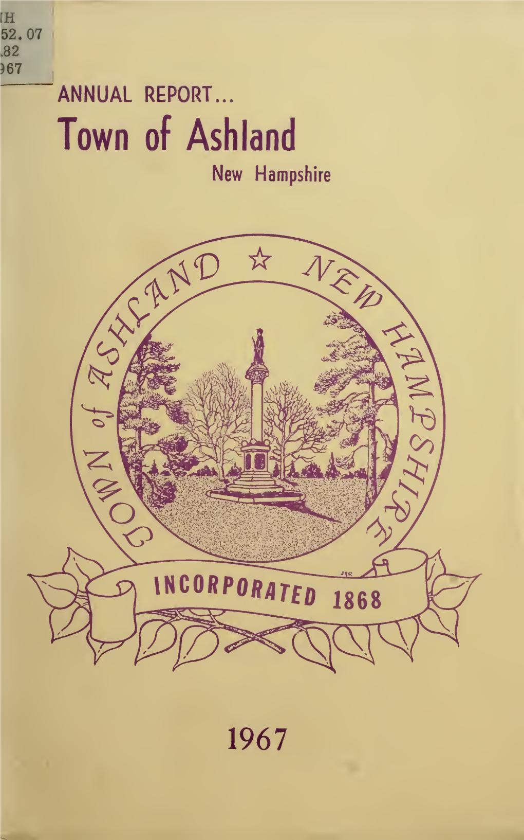 Annual Report of the Officers of the Town of Ashland, for the Fiscal Year