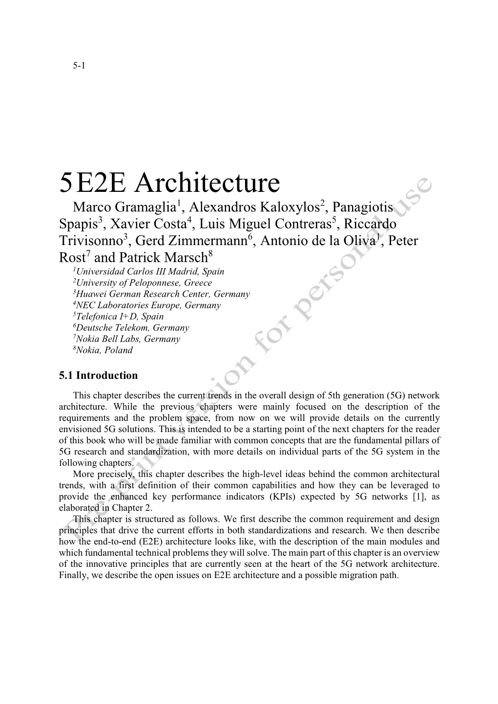 5 E2E Architecture