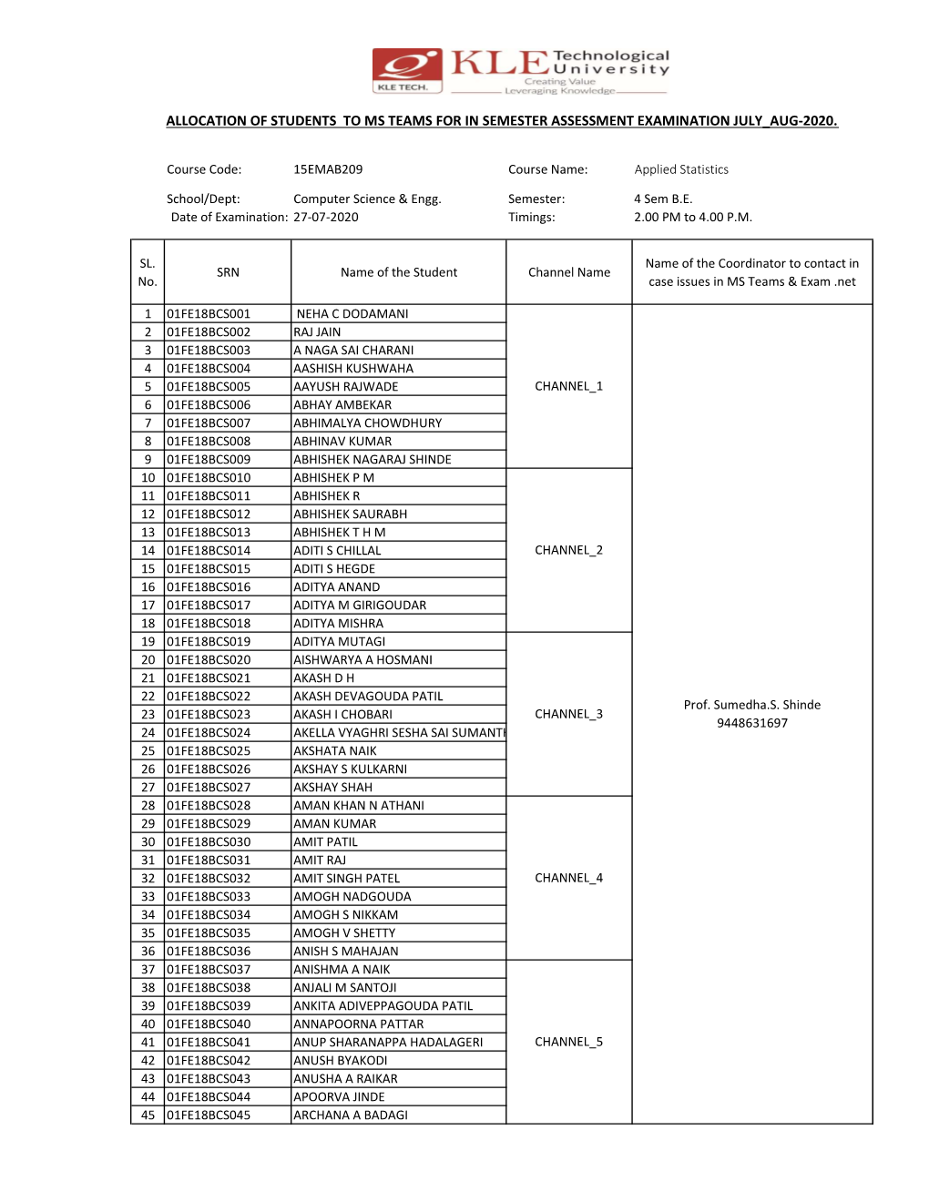 Online Exam Format.Xlsx