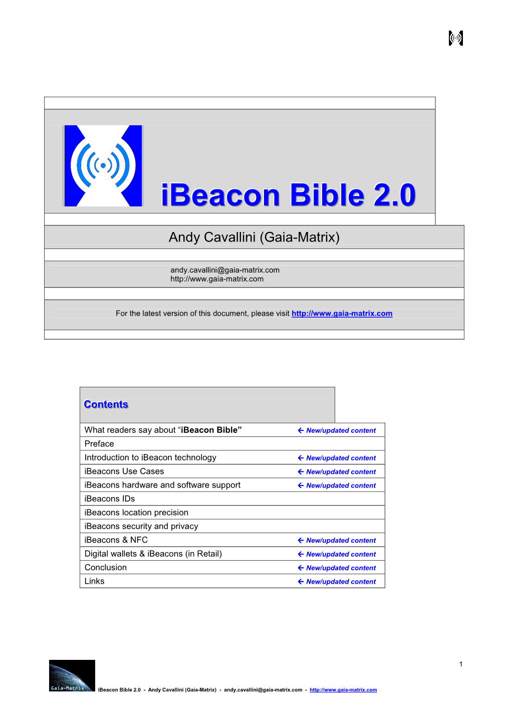 Ibeacons Bible, but It’S Not the End – There Is Still So Much to Do