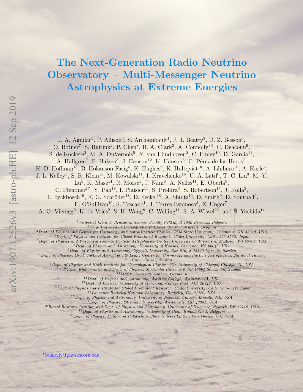 The Next-Generation Radio Neutrino Observatory – Multi-Messenger Neutrino Astrophysics at Extreme Energies