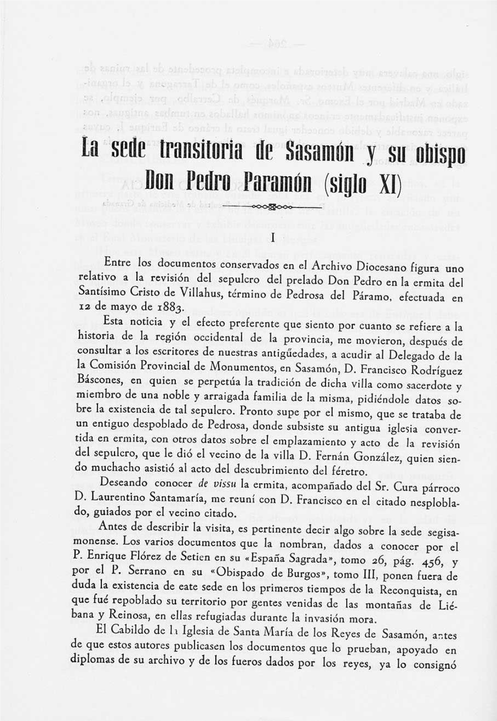 Ta Sede Transitoria De S Ilsilfflüll Y Su Obispo Llon Pedro L'oriundo (Siglo XI)