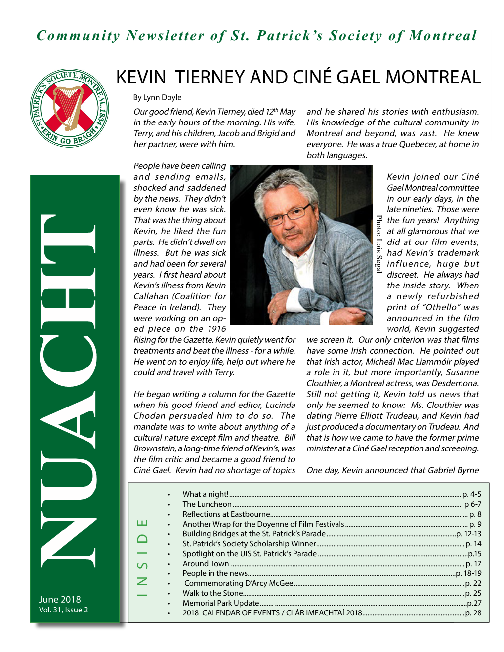 NUACHT KEVIN Tierney and Ciné GAEL MONTREAL