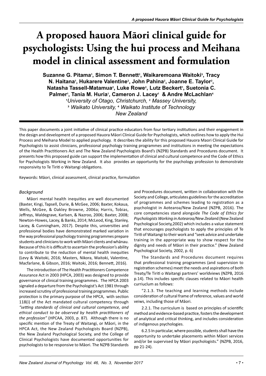 Using the Hui Process and Meihana Model in Clinical Assessment and Formulation