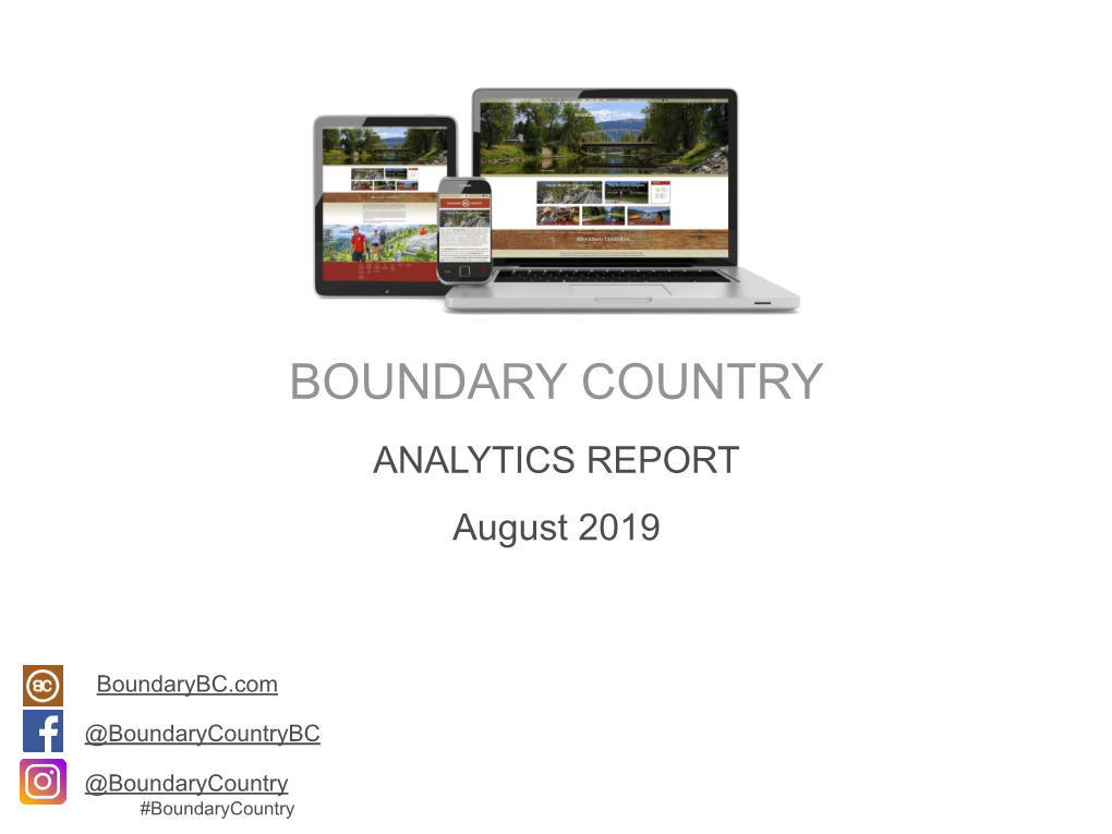 Boundary Country August Analytics