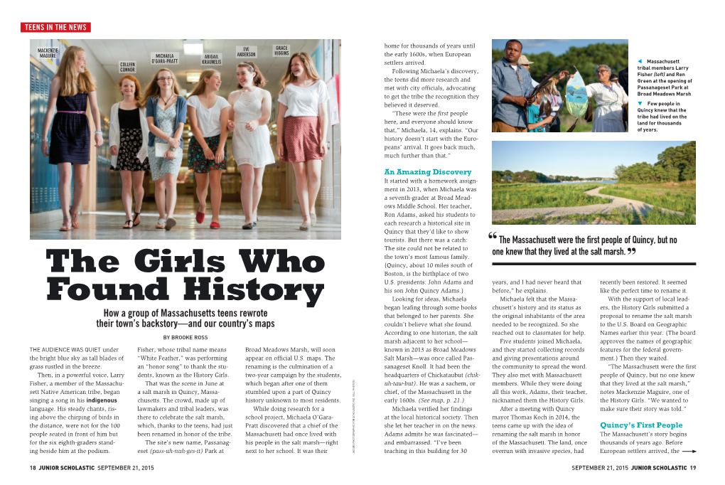 The Girls Who Found History