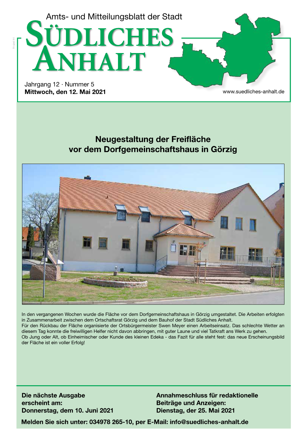 Amts- Und Mitteilungsblatt Der Stadt